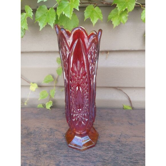 Indiana Glass Heirloom Swung Vase --AS IS-- READ - Picture 1 of 10